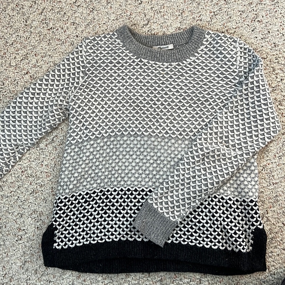 Madewell color block sweater